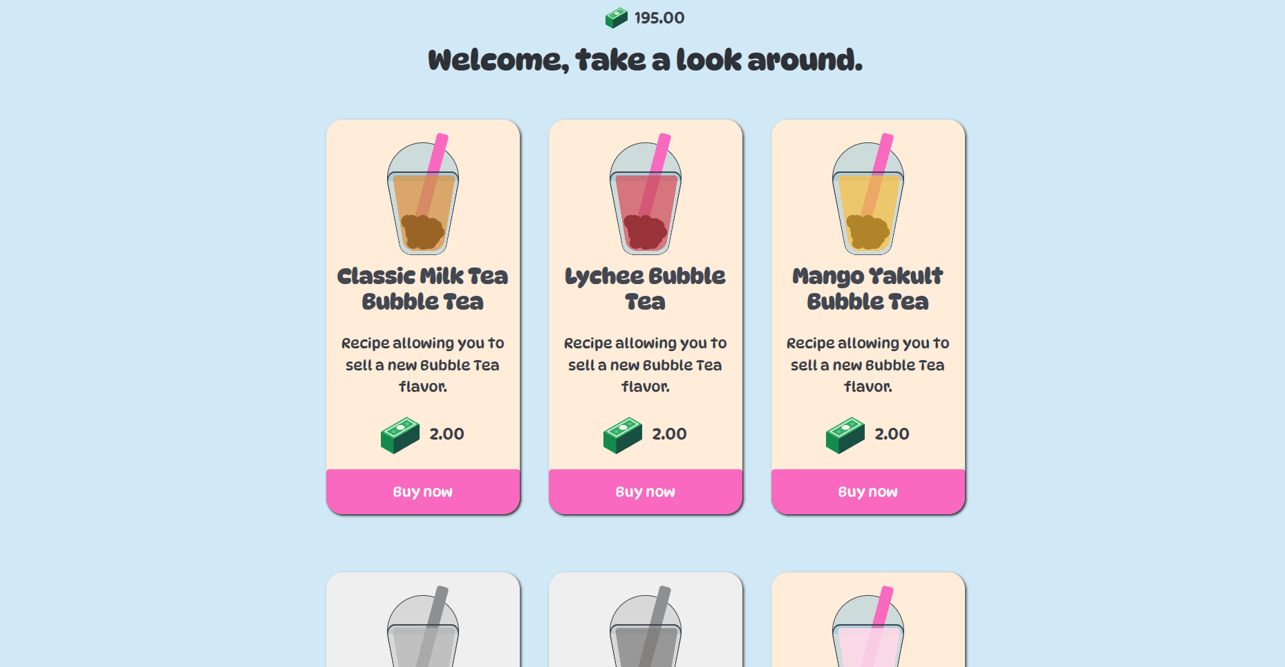 Screenshot of My Little Bubble Tea Shop
